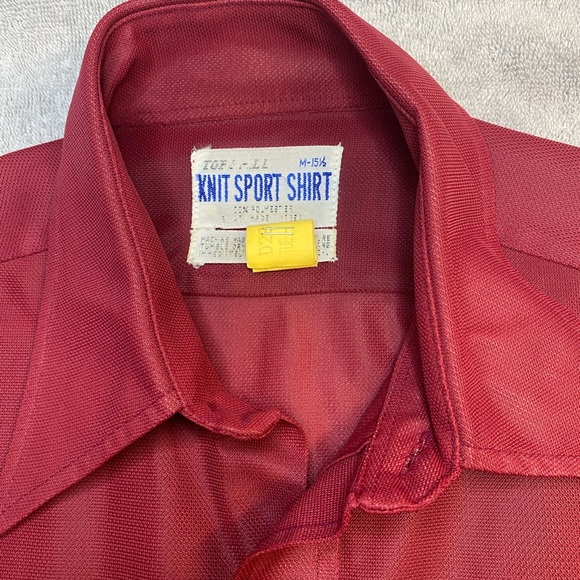 Vintage Tops All, Knit Sport L/S Button Down Size Medium - Picture 5 of 9